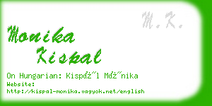 monika kispal business card